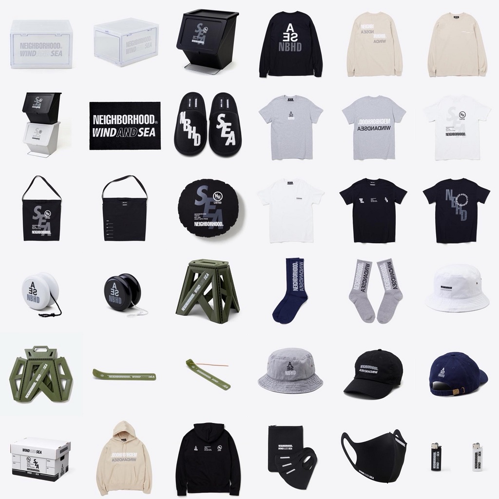 NEIGHBORHOOD × WIND AND SEA 21SS コラボアイテムが6/5に国内発売予定
