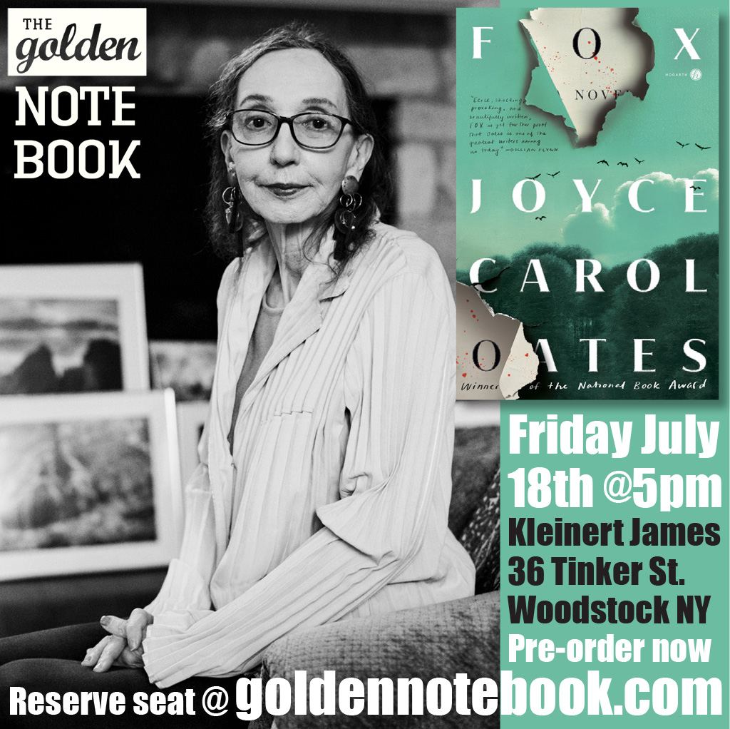 Joyce Carol Oates Reading and Signing | The Golden Notebook