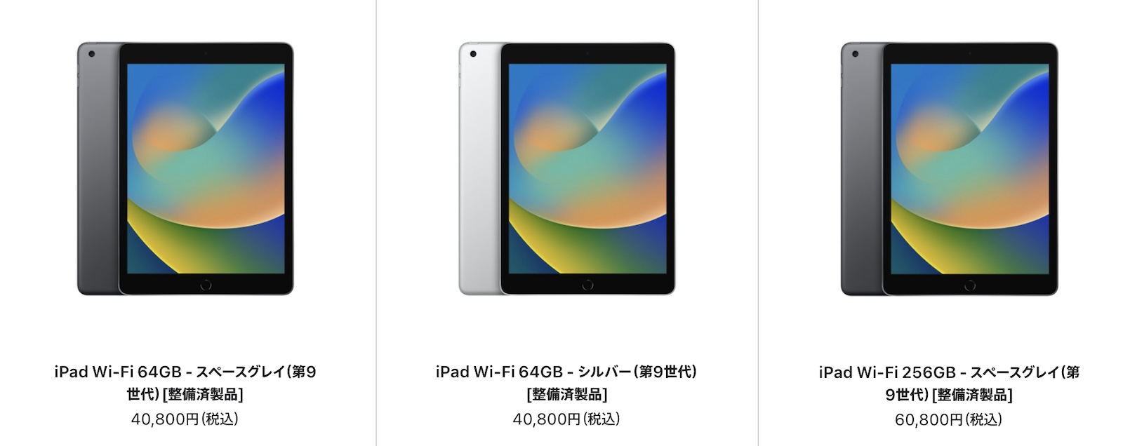 iPad 第9世代 バッテリー100% iPad 第9世代 バッテリー100% バッテリー