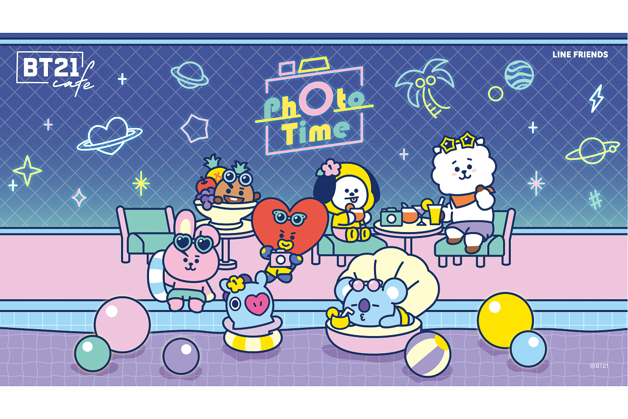 BT21カフェ」第12弾～PHOTO TIME～、東京/名古屋/大阪で今夏オープン
