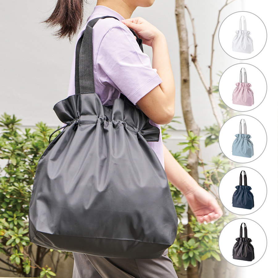 ポリ巾着トート（L）｜全5カラー | トラベルグッズgowell（ゴーウェル）