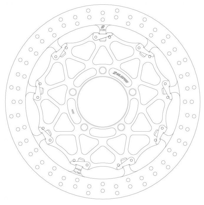 GALE SPEED : Cross Lock Disc Rotor [GSBDF0039L]