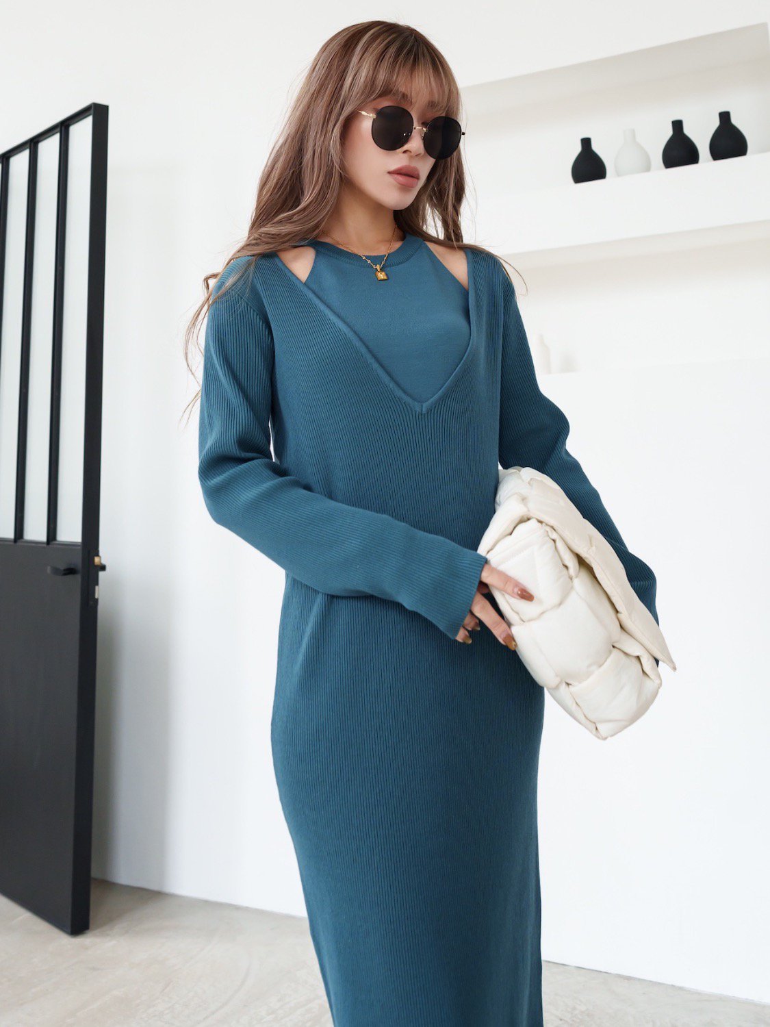 アメリカンスリーブ レイヤード OP