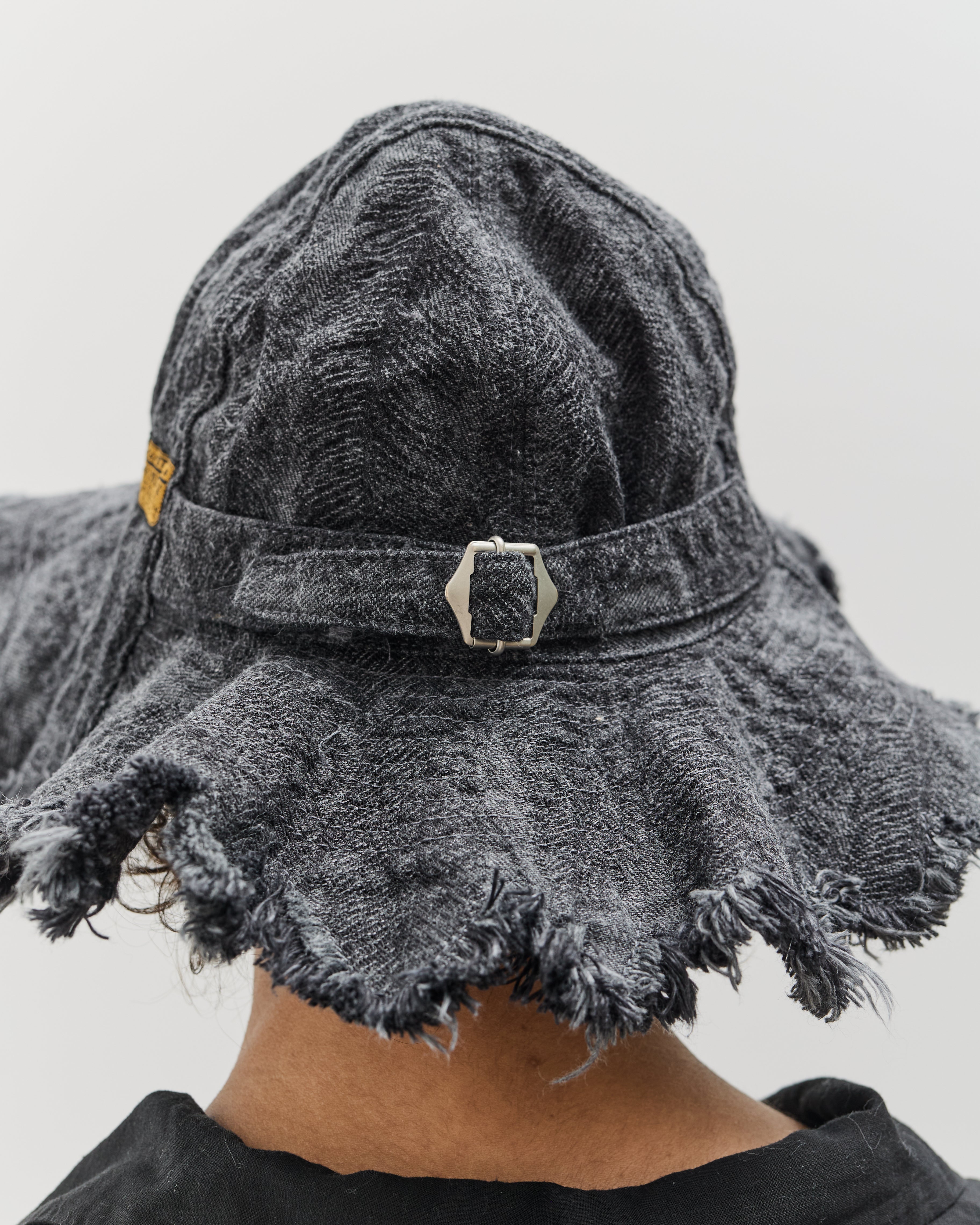 Kapital 12oz MAGPIE Denim RADIO Tulip Hat, BLKxBLK – Glasswing