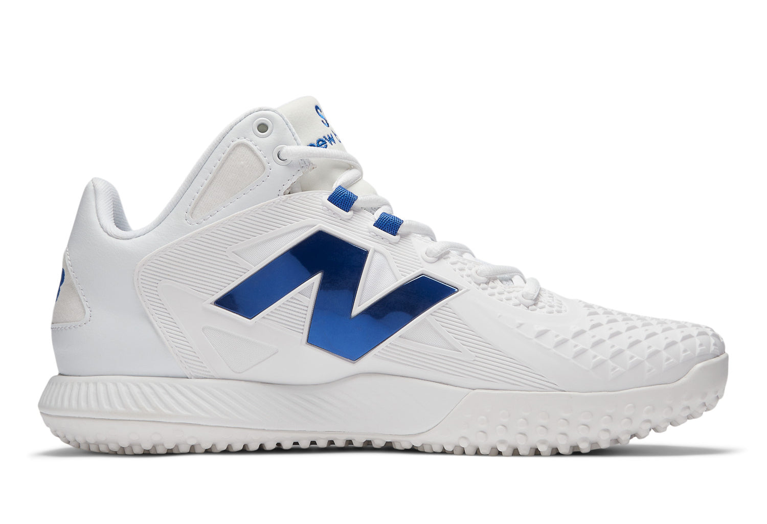 New Balance FuelCell Ohtani 1 Trainer Turfs - White w/ Chrome Blue