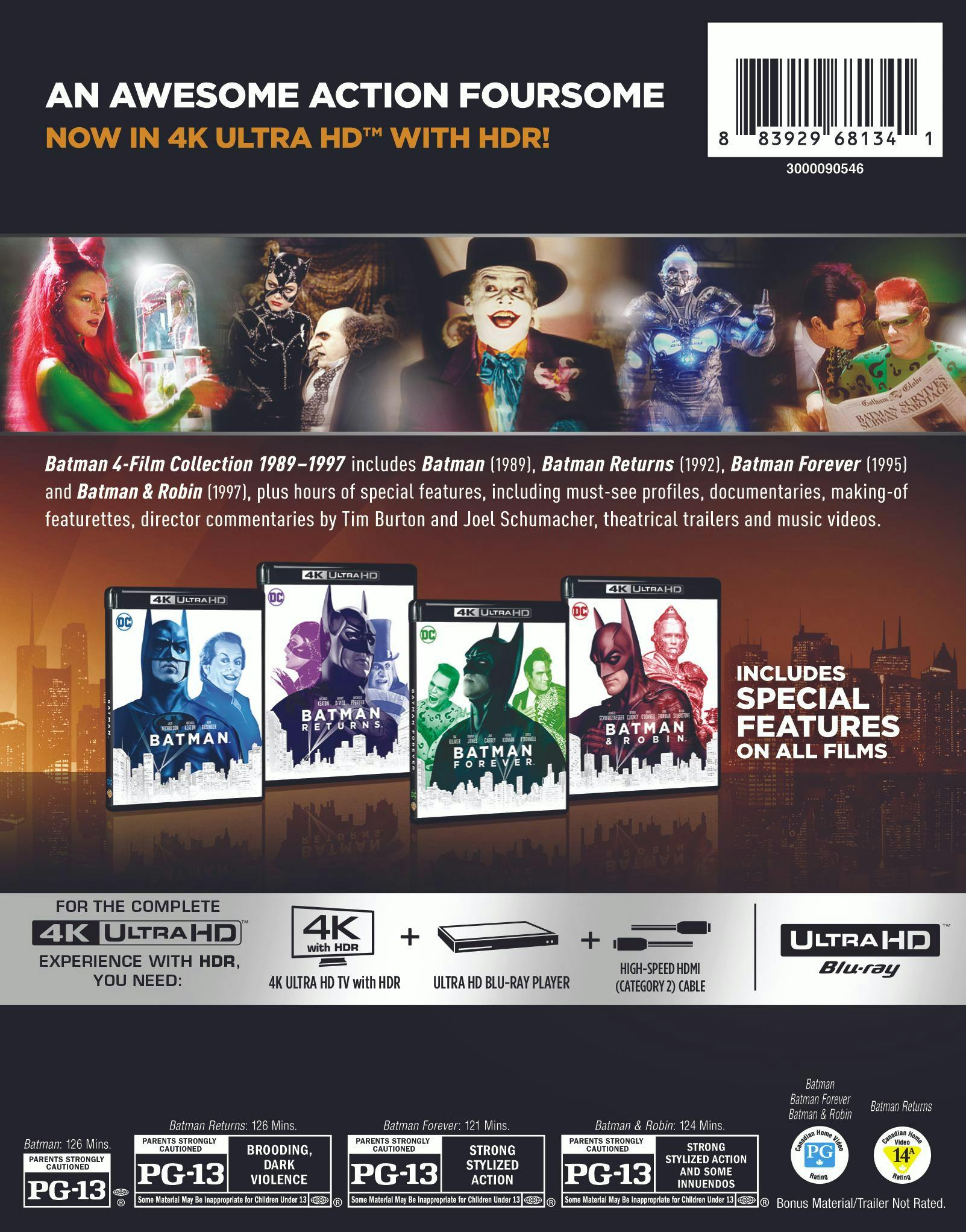 Batman 4-film Collection (4K Ultra HD + Blu-ray (Ultimate