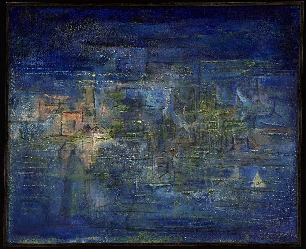 アートの森【アートの扉】ザオ・ウーキー 水に沈んだ都市変容