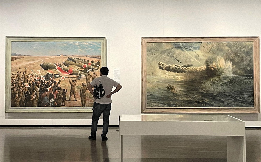 戦場に在る静寂の時 / モダン画 145×112㎝ キャンバス F80 原画限り