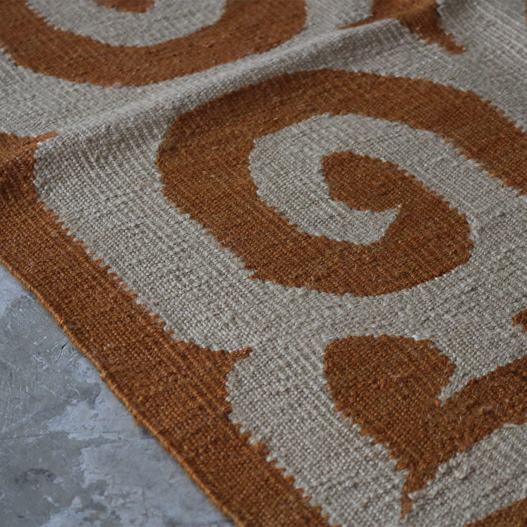 KILIM RUG［キリムラグ］No,19737｜マット・織物（yellow）｜MURASAKI