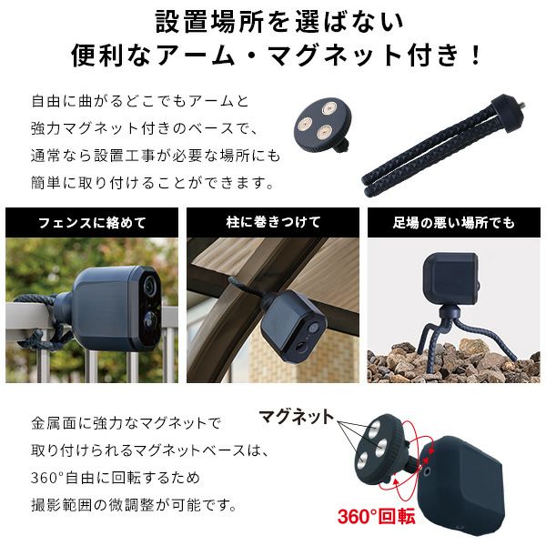 充電式センサーカメラ セット[SH-17-ML19] | 家具通販のグランデ本店