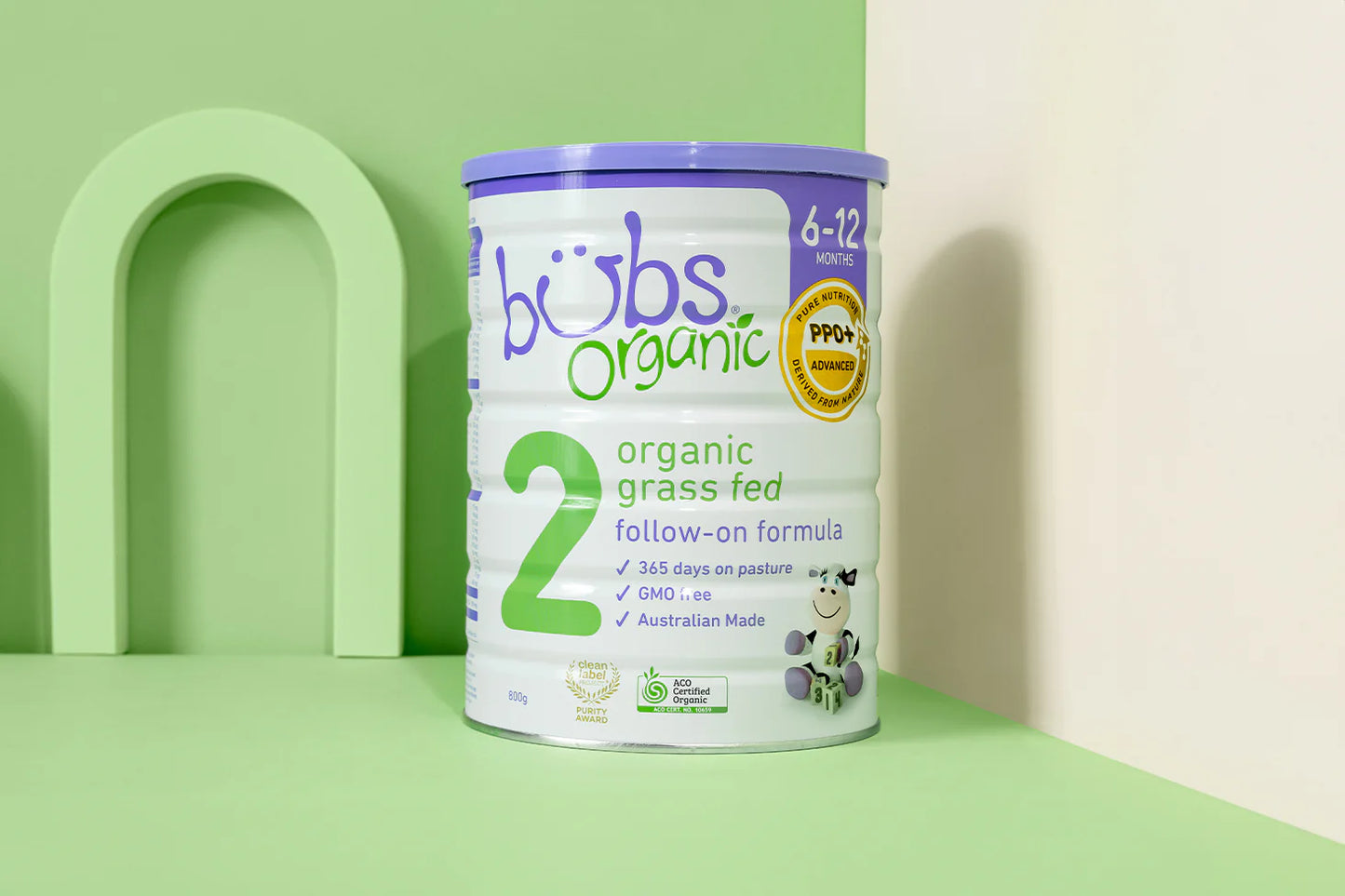 Aussie Bubs Organic Grass Fed Follow-on Formula (Stage 2, 6-12