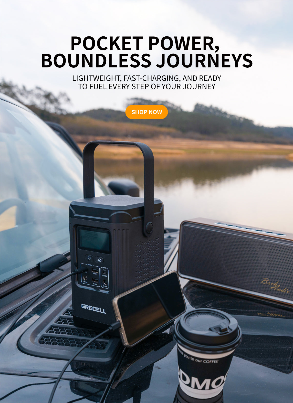 GRECELL 200W Portable Solar Panel - GRECELL