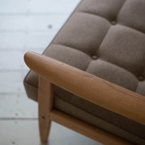 店舗限定】カリモク60【正規販売店】 Kチェア 2シーター フラノ