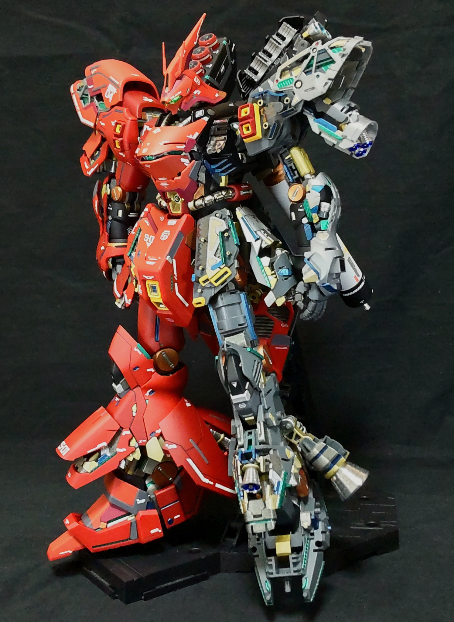 MG サザビーver.ka フレーム部分塗装 簡単フィニッシュ｜SC30さんの