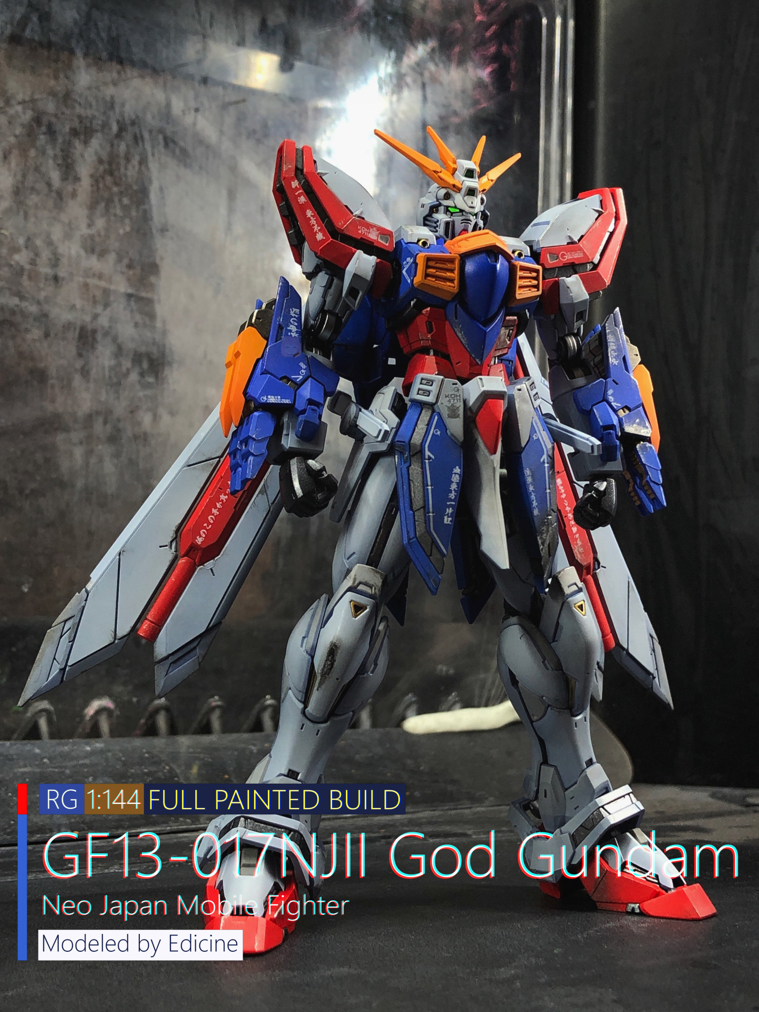 RG 1/144 ゴッドガンダム, God Gundam | 全塗装完成品｜Edicineさんの