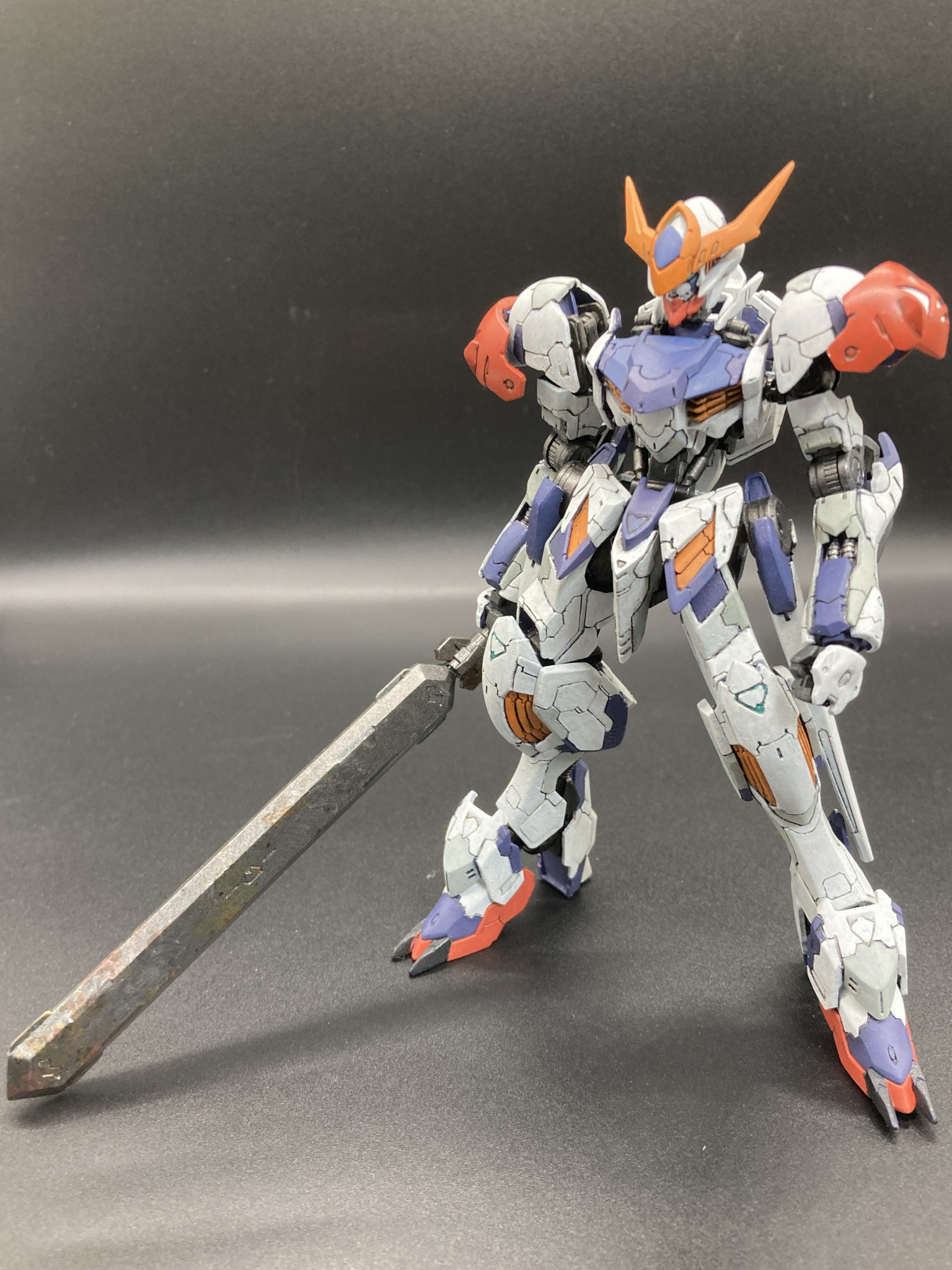 筆塗り全塗装】HGガンダムバルバトスルプス｜筆塗りおじさんさんの