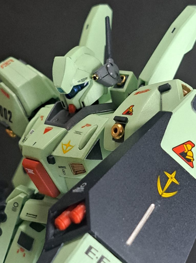 筆塗り全塗装！】HGUCジェガン【初投稿！】｜タオル_筆塗りで