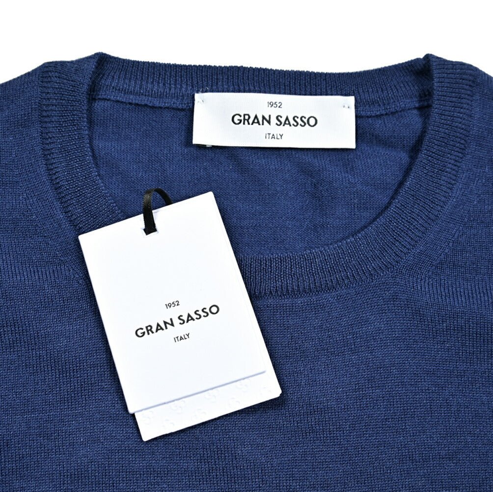 SALE｜GRAN SASSO グランサッソ / ヴァージンウール100% クルーネック