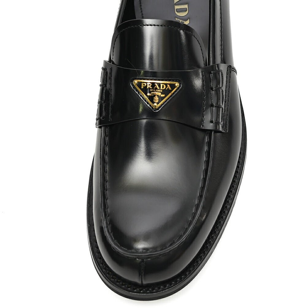 PRADA プラダ / カーフレザーロゴプレートローファー / メンズ