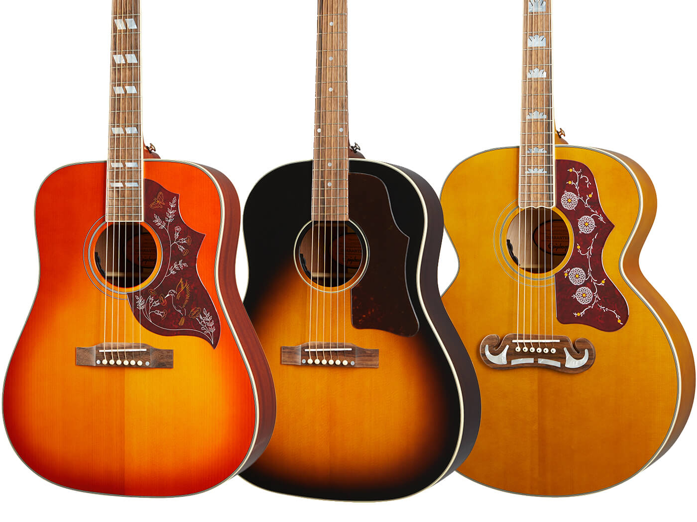 Epiphone's first Inspired By Gibson acoustics are the Hummingbird