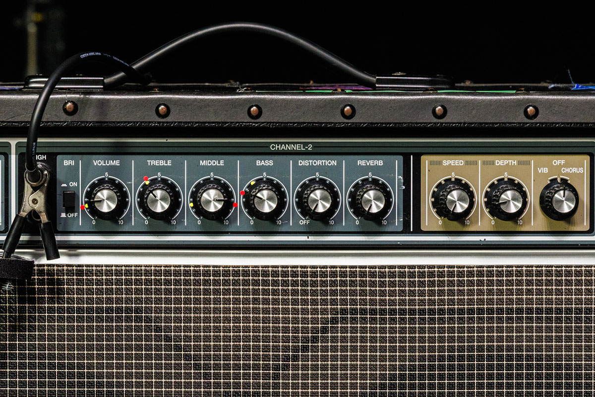 the cabsの再結成ツアーで高橋國光が使用したRoland JC-120 | ギター