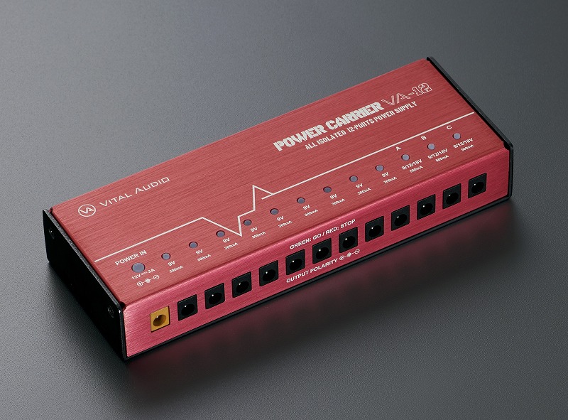 パワーサプライ】-Vital Audio-多くのエフェクターに電源供給可能！12
