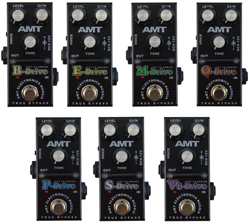 エフェクター】AMT Electronicsが新たにJFET DRIVE FX SERIES 7機種を