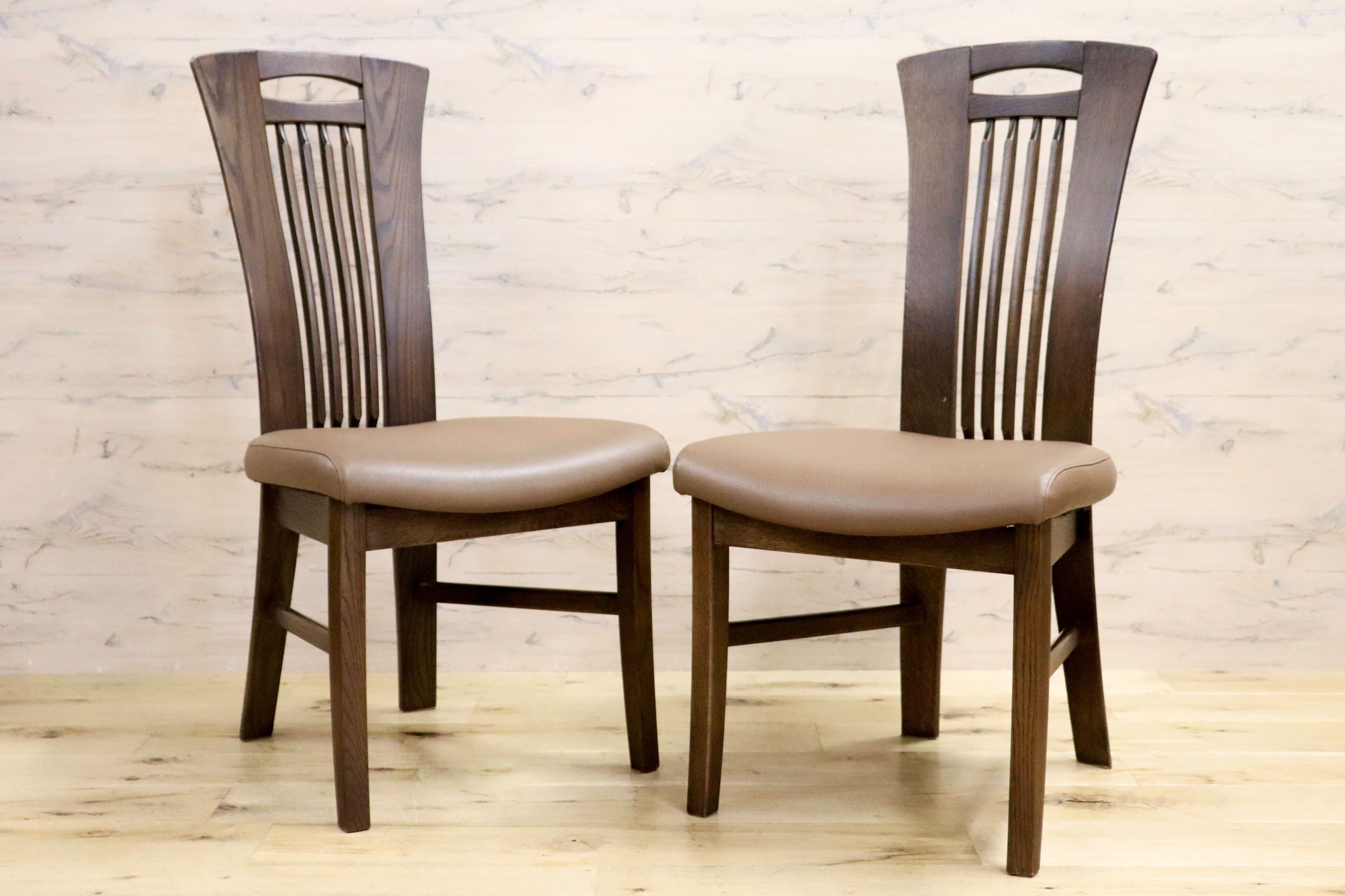 アクア】カリモク Karimoku ダイニングチェア 2脚セット 椅子 アクア