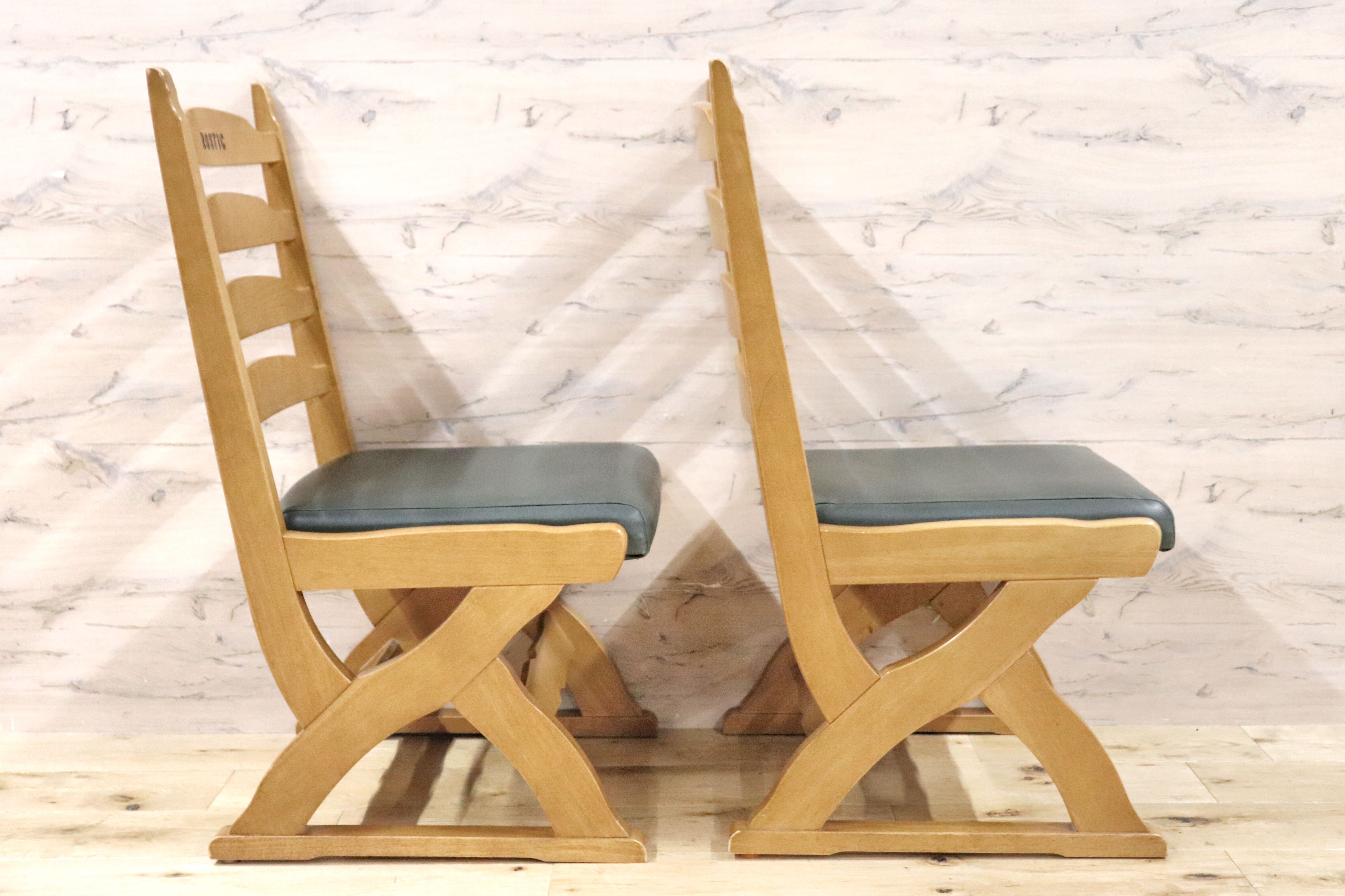 karimoku カリモク RUSTIC ラスティックチェア 2脚 無垢 椅子 karimoku