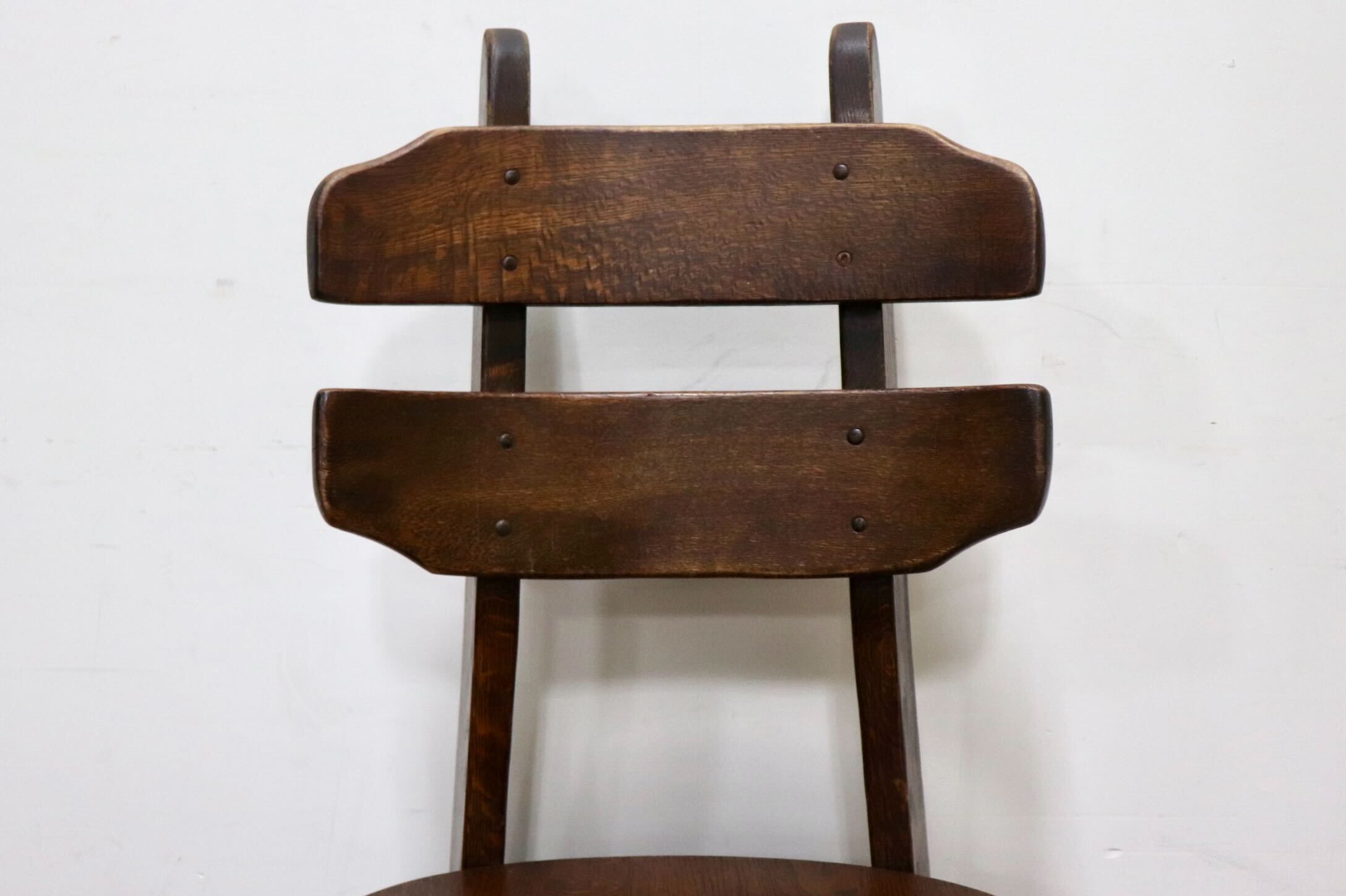 GMHH172○オランダ製 ダッチカントリー ダイニングチェア アームレス