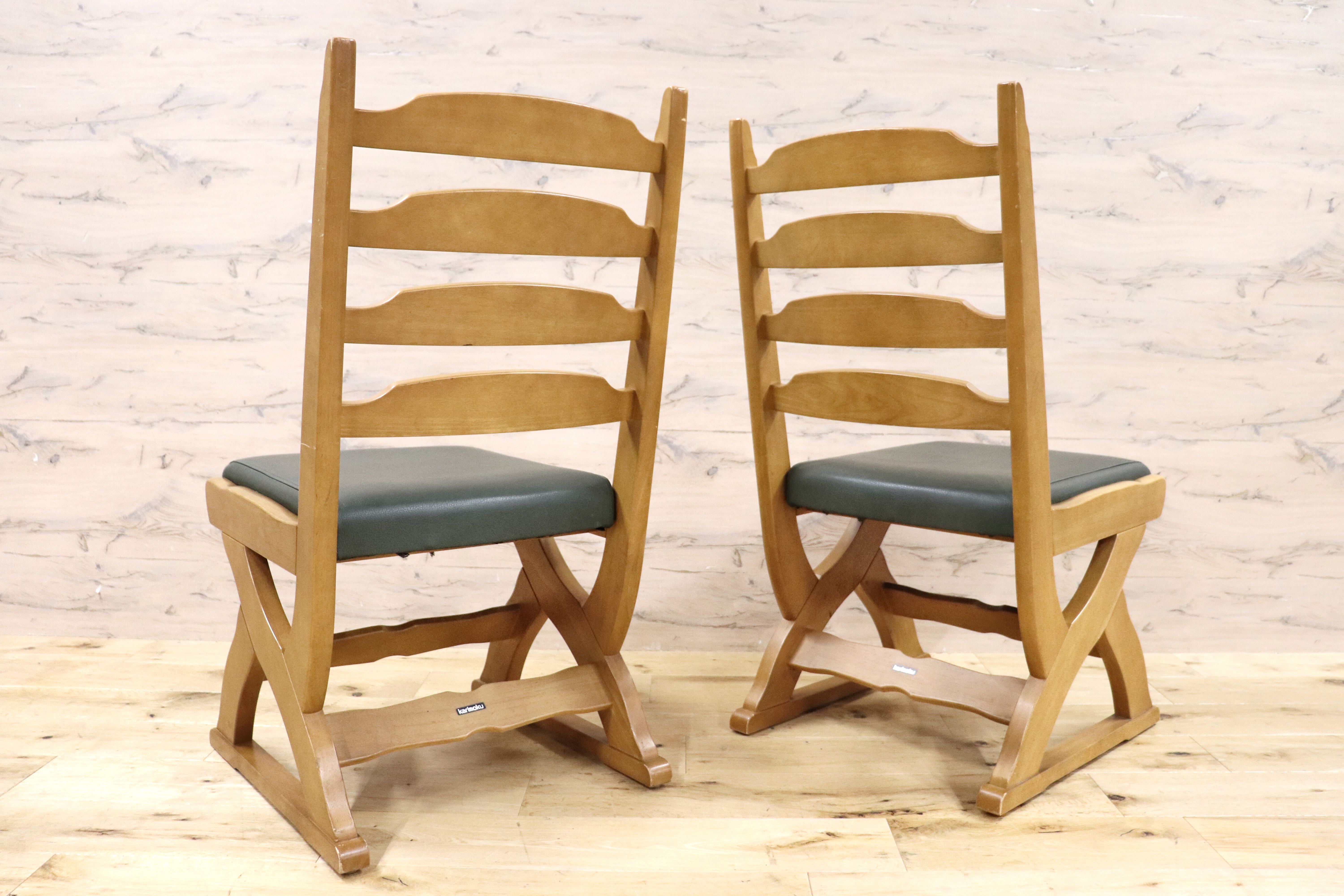 karimoku カリモク RUSTIC ラスティックチェア 2脚 無垢 椅子 karimoku