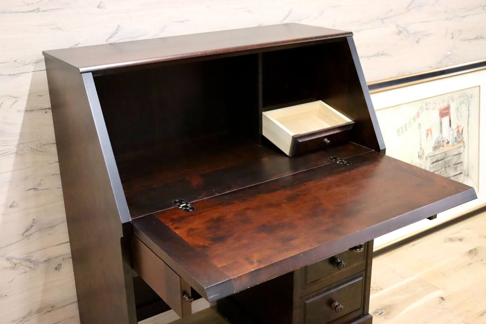 EZO』えぞ民芸家具 ライディングビューロー ライディングデスク RWwri2