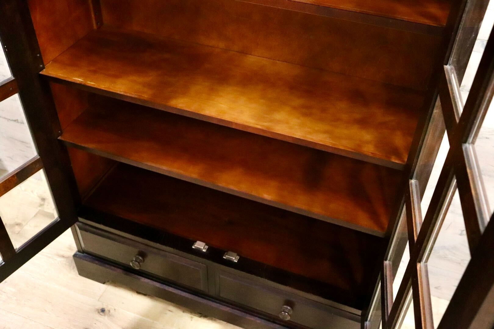 GMHN61○北海道民芸家具 本棚 書棚 ブックシェルフ 飾り棚