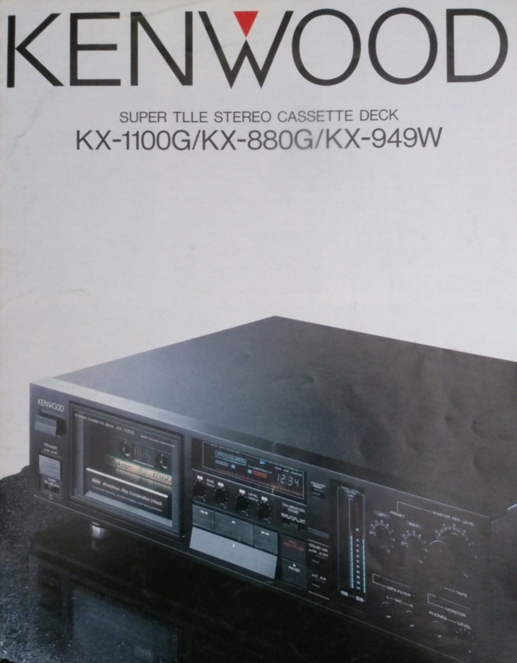 KENWOOD KX-880Gカセットデッキ修理