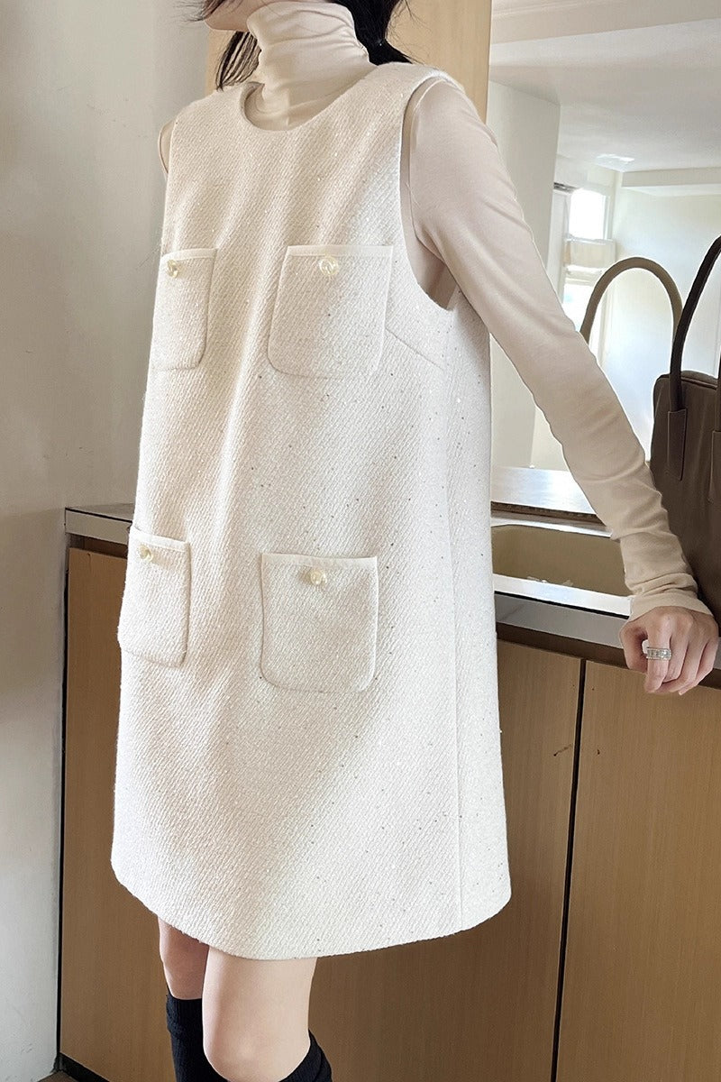 ダブルポケットツイードワンピース 2256 – gypsophila