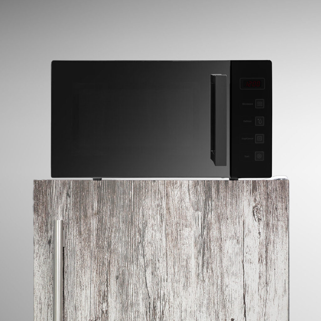 122L 直冷式 ワンドア冷蔵庫 グレーウッドxマットホワイト - Hanx株式会社