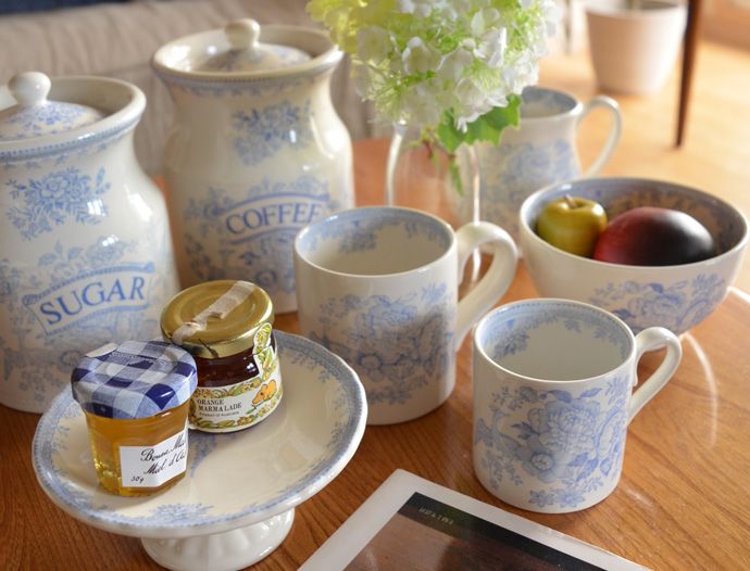 英国バーレイ社のブルーアジアティックフェザンツのプレートM 22cm(n1