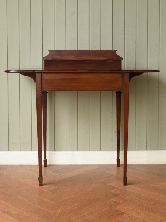 英国アンティーク木製ウィンドウテーブル/オケージョナル/サイド机(89