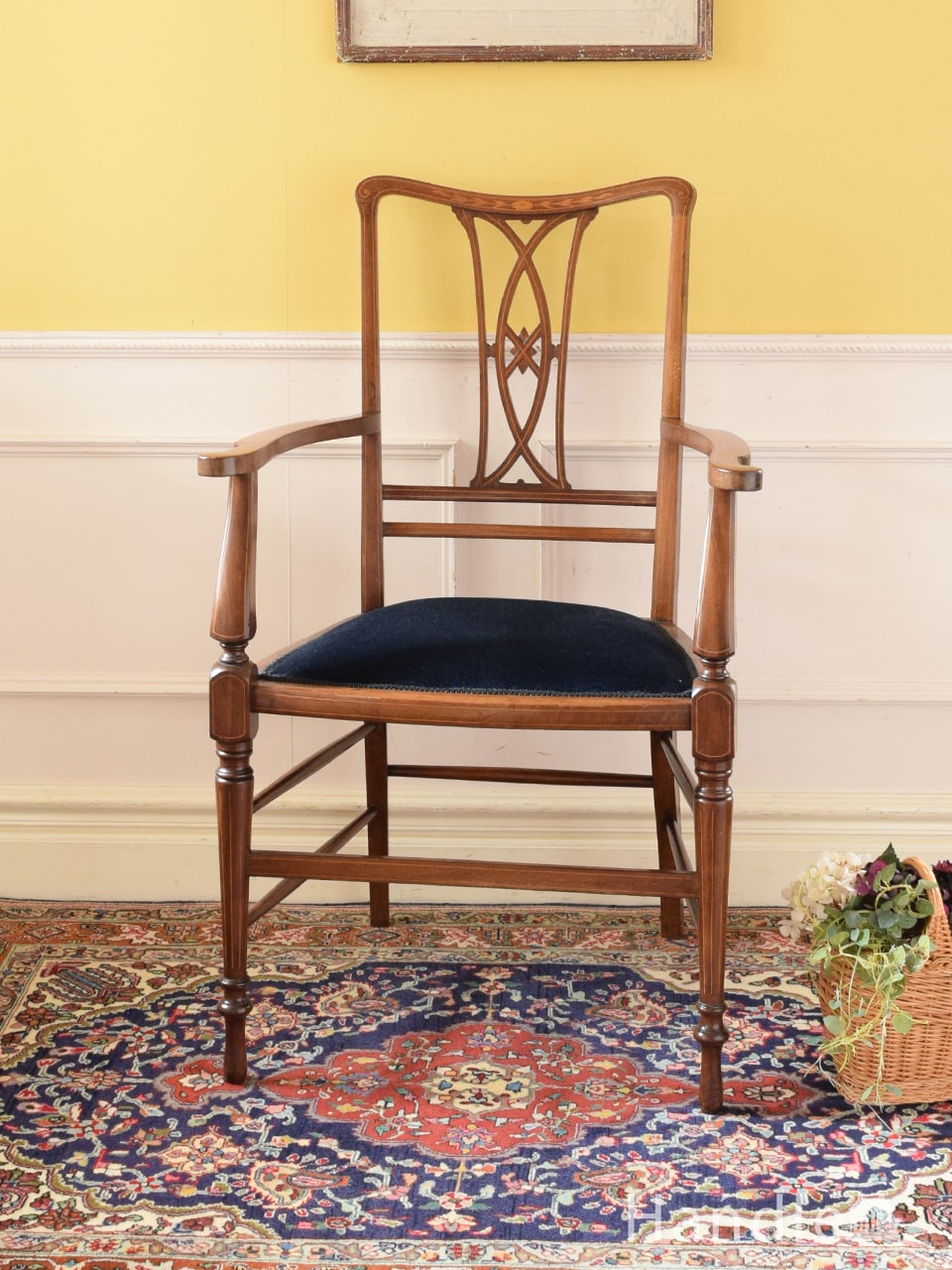 1900年代のアンティーク インレイド チェア(k-520-c)｜アンティーク