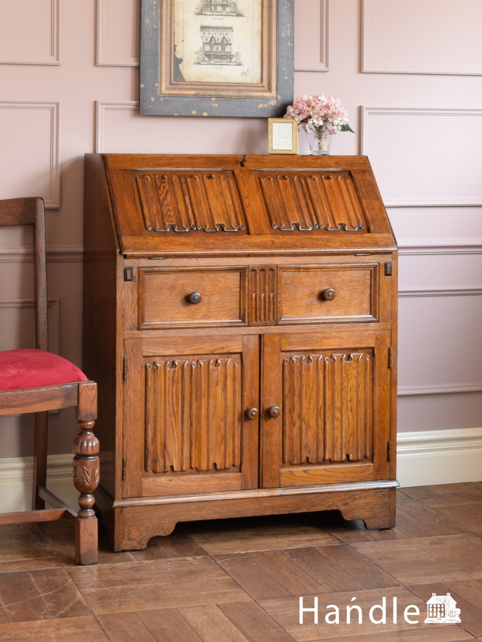 1960年代のアンティーク ビューロー(m-261-f)｜アンティーク家具