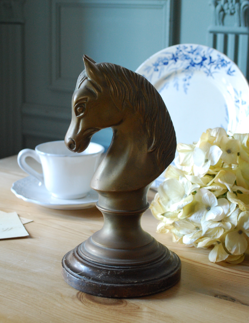 イギリスのアンティーク雑貨、馬のオブジェ(m-1259-z)｜アンティーク雑貨