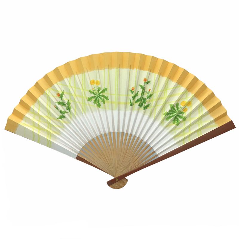 扇や 半げしょう / 金ウン扇子 フレンチブルドッグ/青[わんにゃん