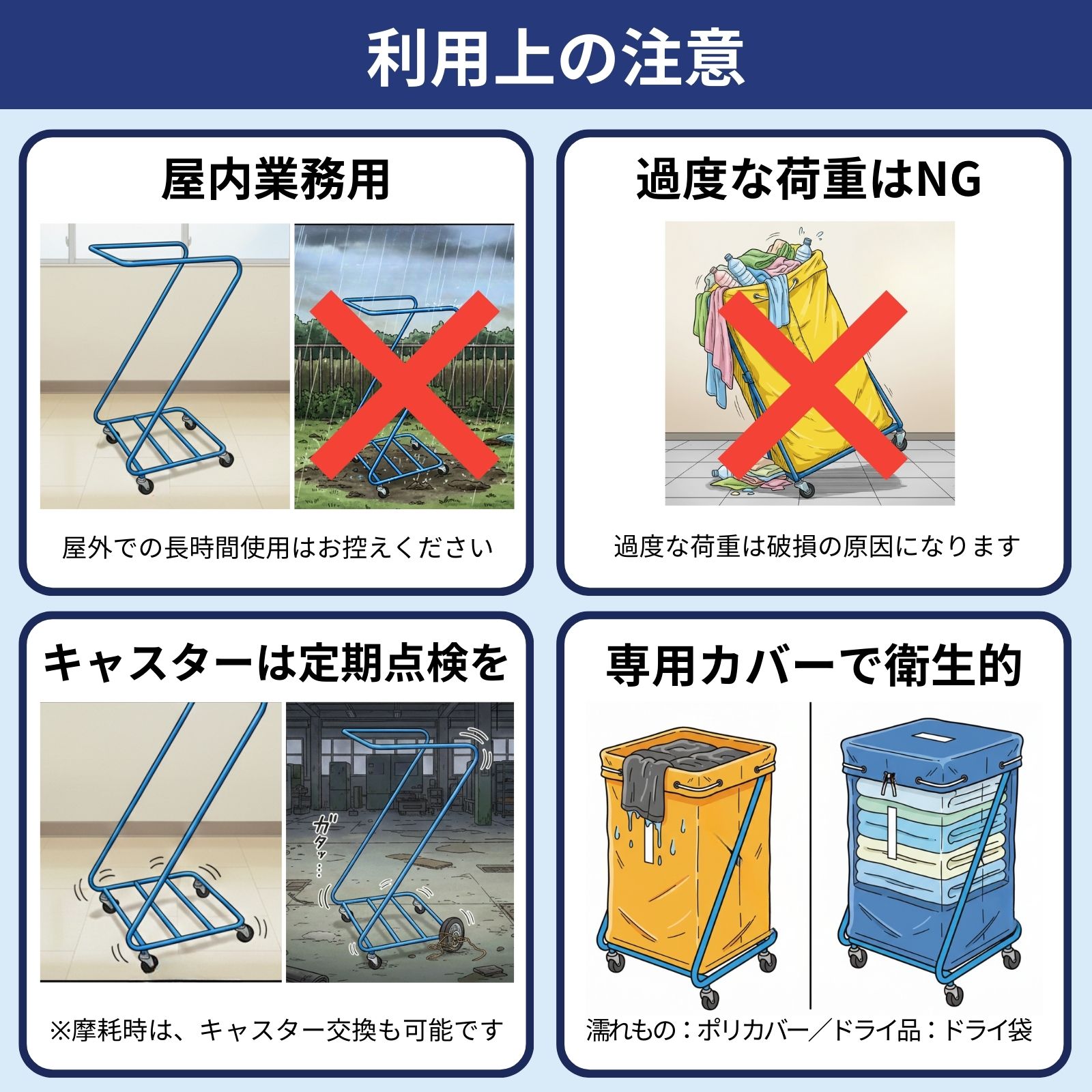 業務用ダストカート、リネンカートならオリタニ ｜ オリタニ公式ショップ