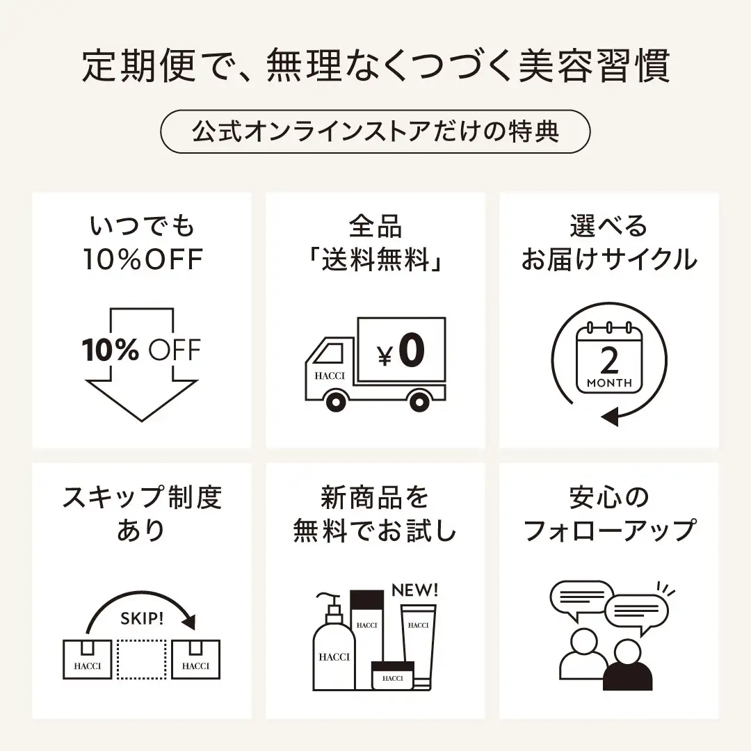 新規受付終了【定期便】シートマスク 6枚入｜HACCI公式オンラインストア