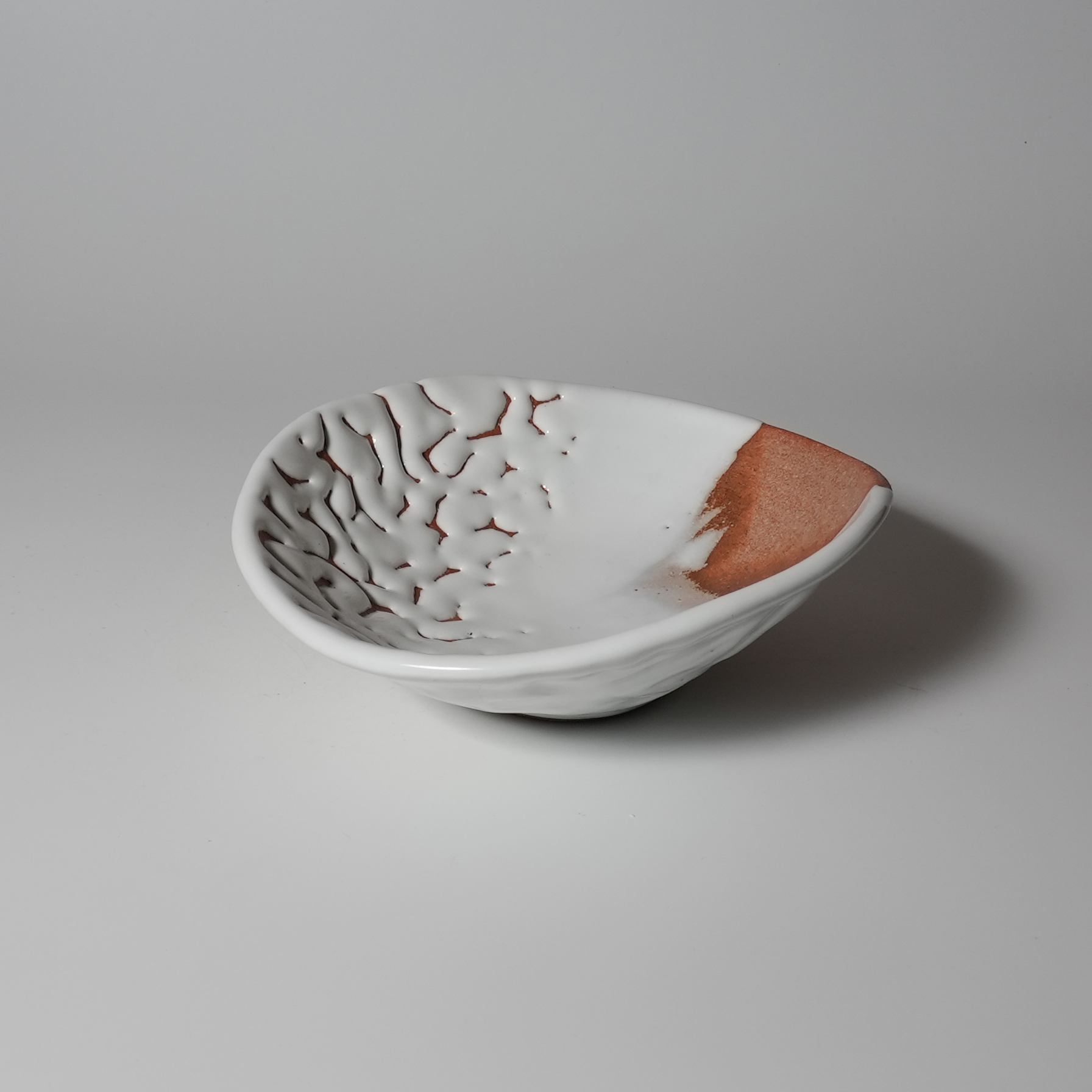 白萩楕円皿 時松泰礼作 萩焼 | 萩焼屋Hagiyakiya ネットショップ