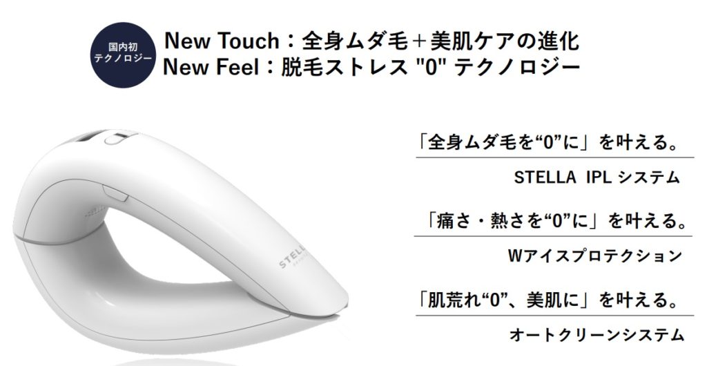 STELLA BEAUTE（ステラボーテ）家庭用脱毛器が進化！美肌ケア＋脱毛を