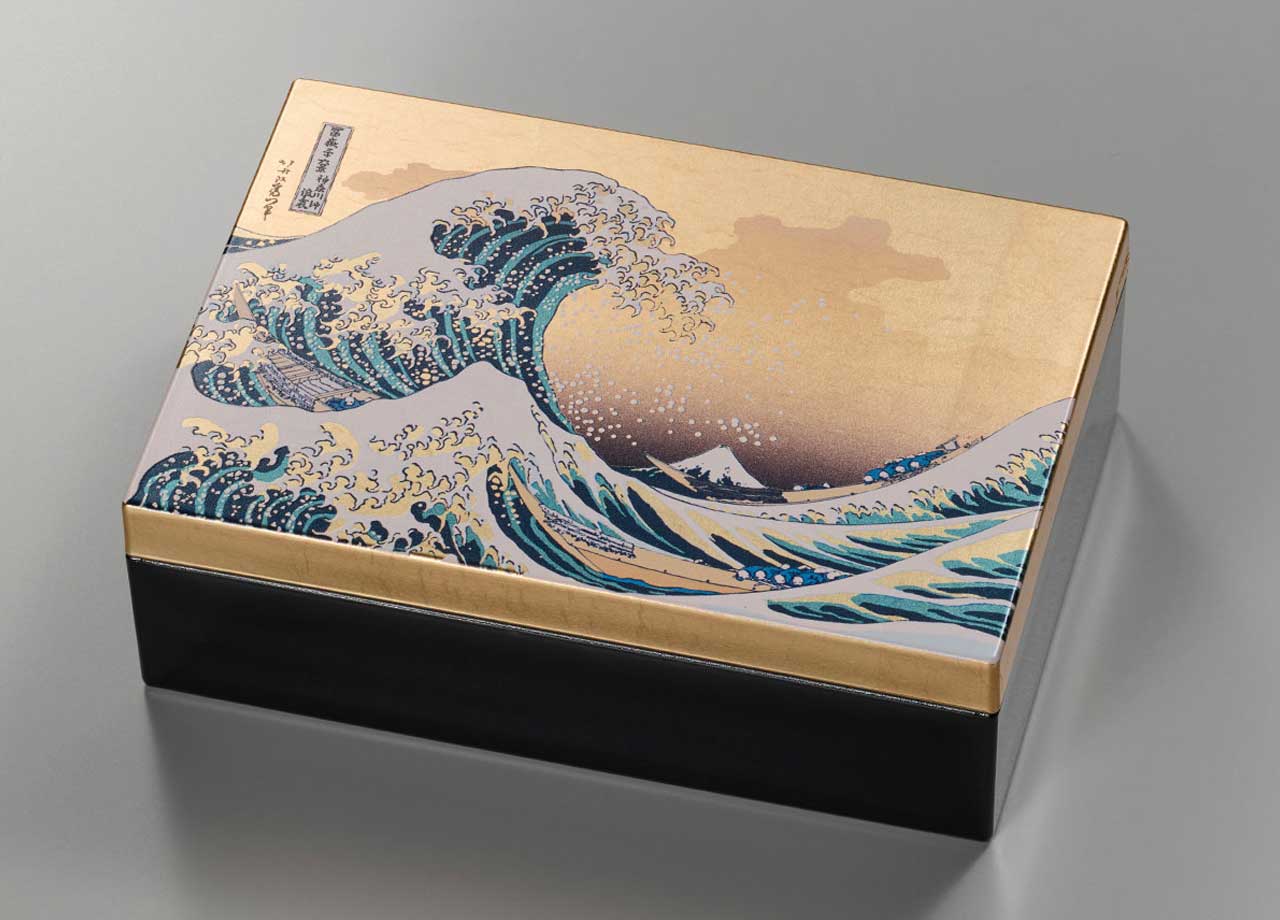 箔一 hakuichi 金箔 金沢箔 金沢 工芸品 葛飾北斎 波アクセサリー