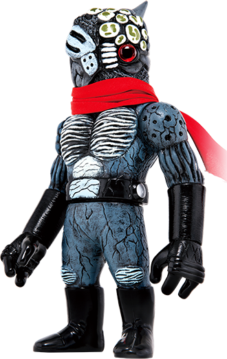 リアルヘッド ジンジャーR ミニ ソフビ フィギュア 赤 黒 リアルヘッド