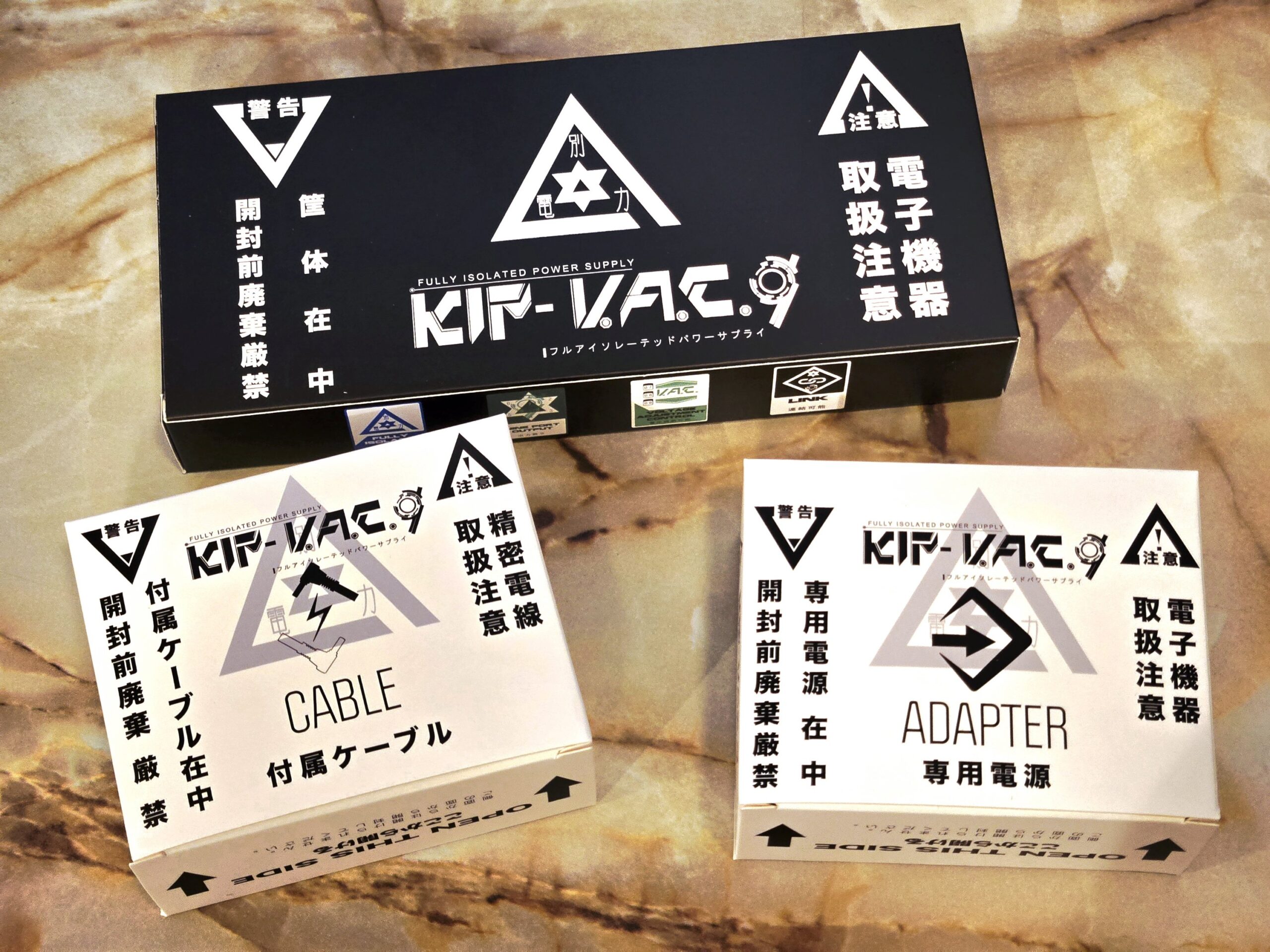 K.E.S『KIP-V.A.C.9』エフェクター用フルアイソレート・パワーサプライ