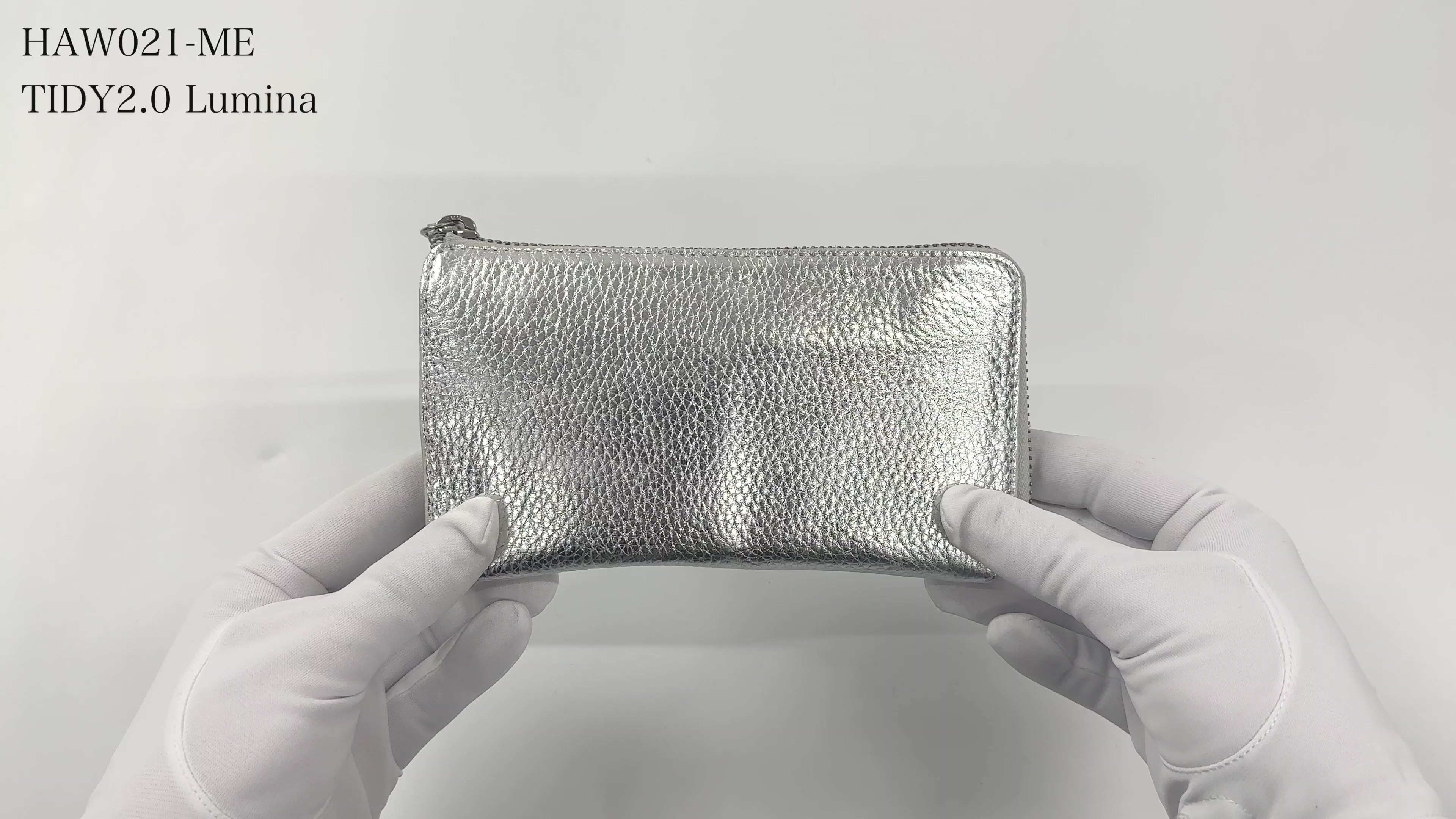 メタリックレザー TIDY2.0 小さい長財布 Hallelujah
